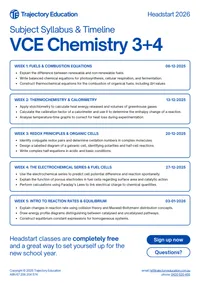 Chemistry Units 3 & 4 syllabus preview